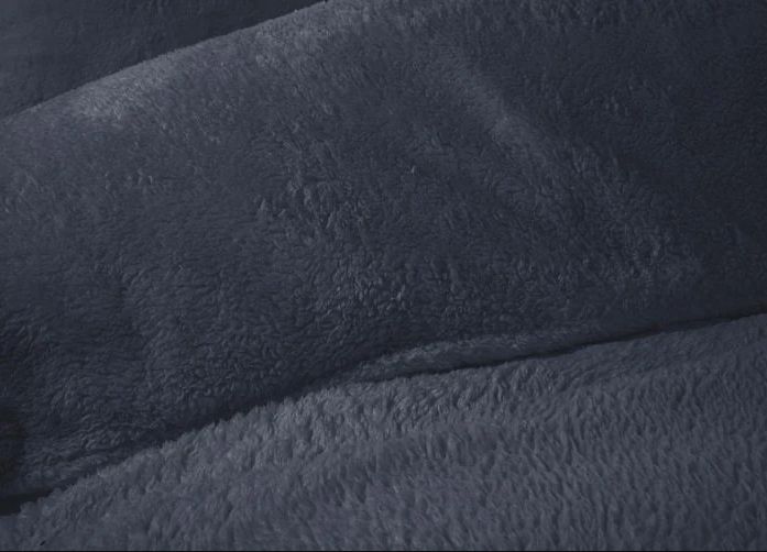 Teddy dekbedovertrek blauw - 2 persoons