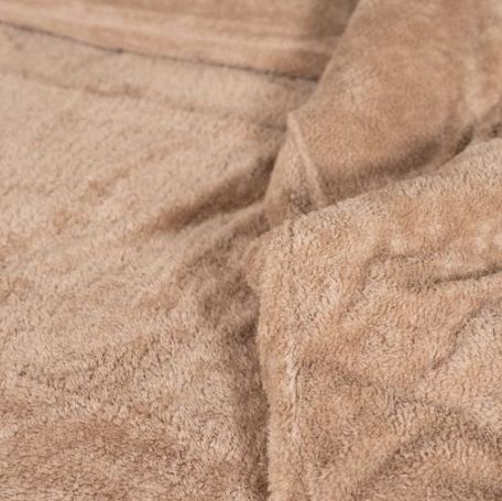 Teddy dekbedovertrek bruin- lits-jumeaux xl