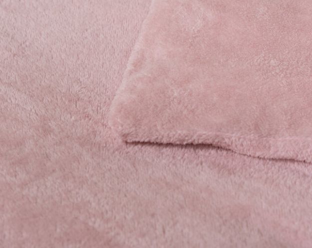 Teddy dekbedovertrek licht roze - lits jumeaux - 240x220 cm