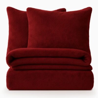 Teddy dekbedovertrek rood