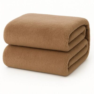 Teddy hoeslaken 1 persoons - 90x200 cm - bruin