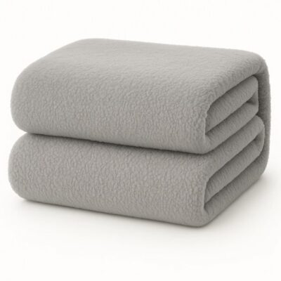 Teddy hoeslaken 1 persoons - 90x200 cm - grijs